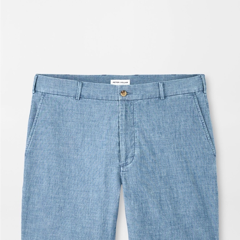 Peter Millar Chambray Denim Shorts